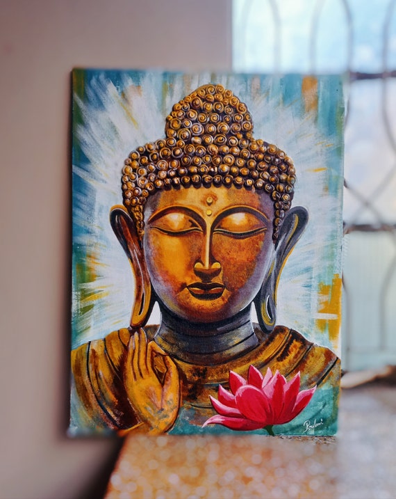Peinture Diamant 5D Bouddha 2 - Home Décoration Murale - 40 x 50cm