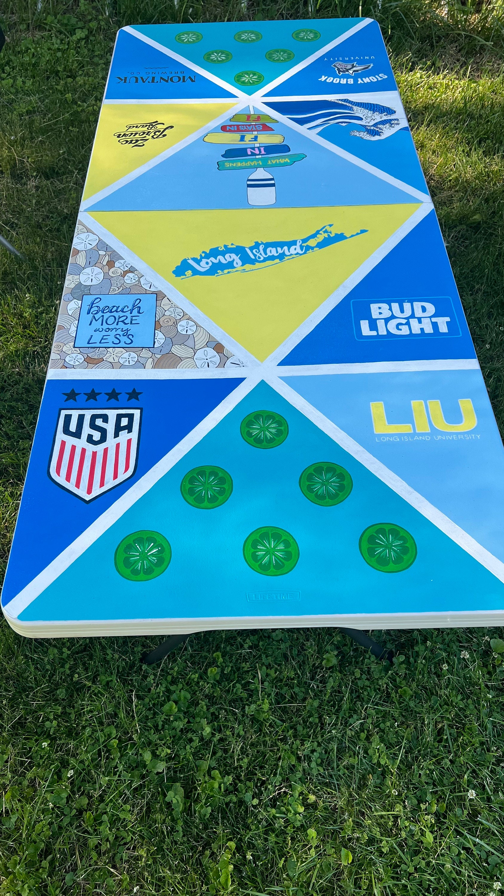 Custom Painted Beer Pong Table Etsy