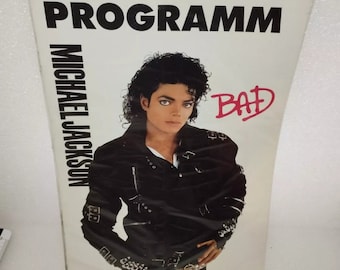 Programme Bad Michael Jackson World Tour 1988 livret