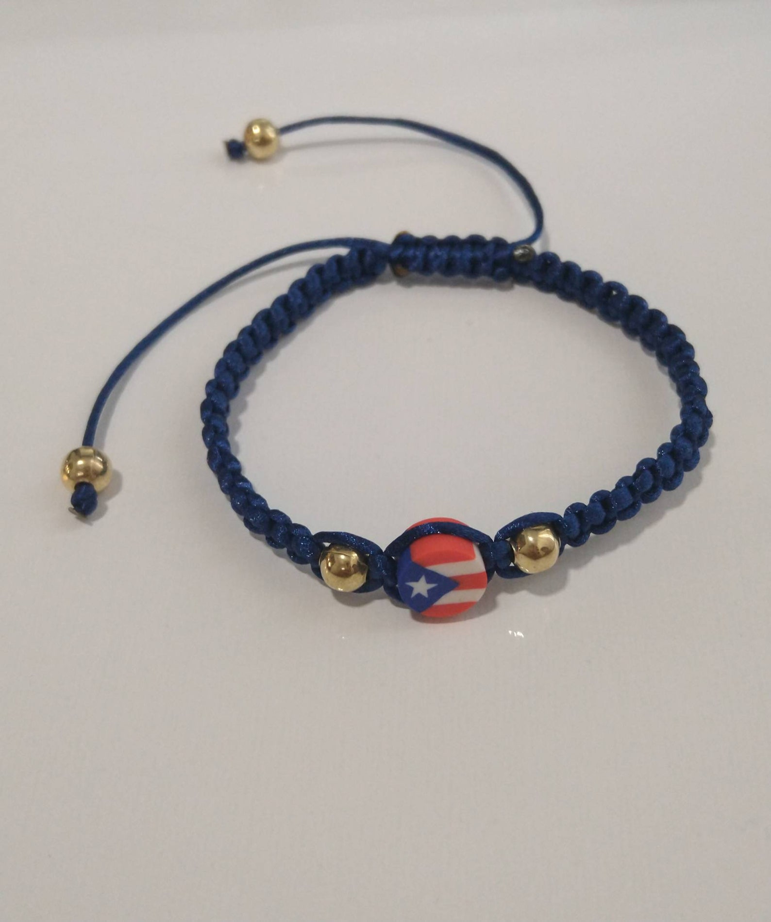 Handmade Bracelet Puerto Rico flag cord Bracelet Friendship Etsy