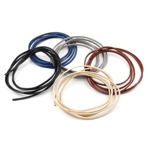3mm Leather Cord Genuine Leather Strap Leather Lace For Bracelet Necklace Cowhide Leather Strips Jewelry Making Leather String