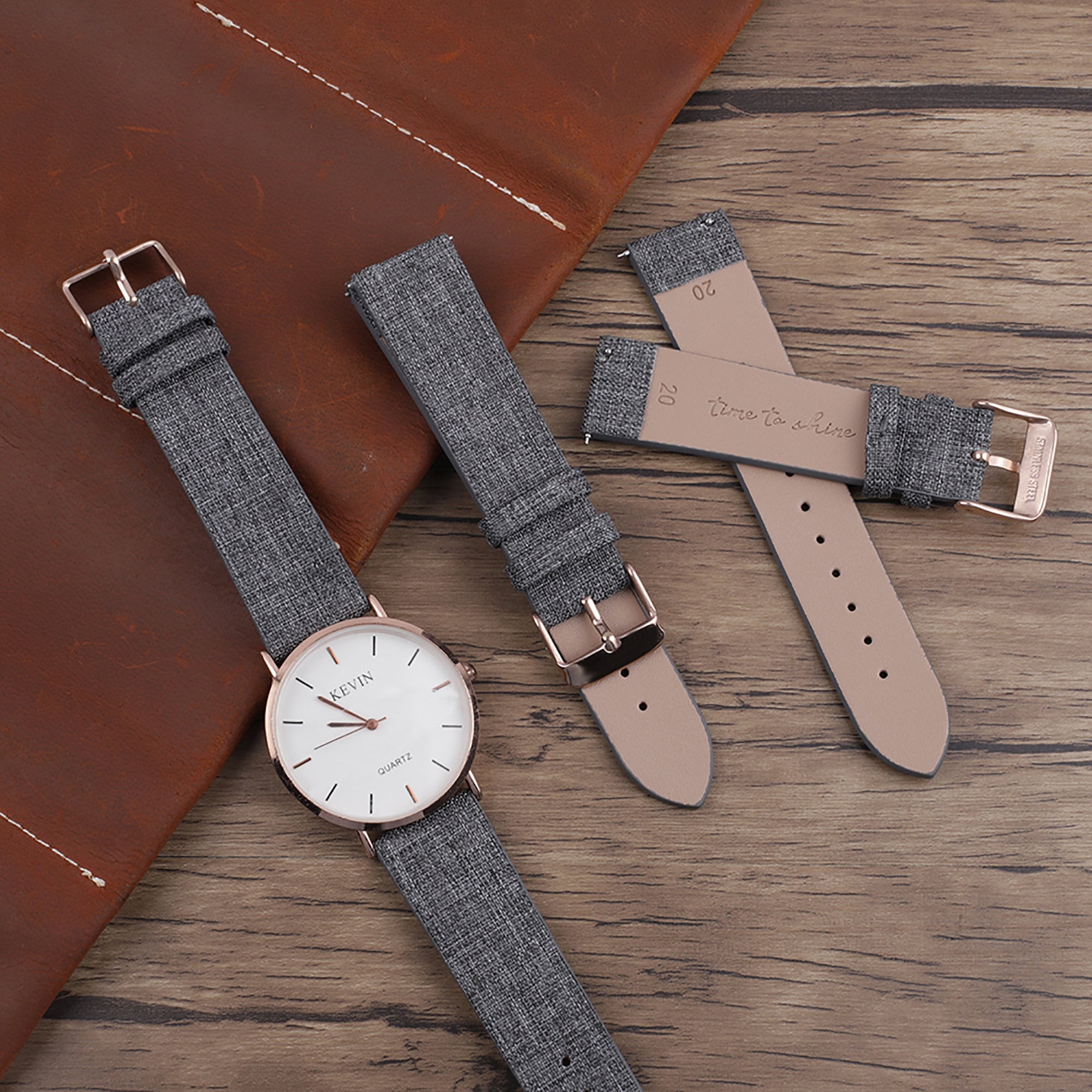 chunky leather watch straps