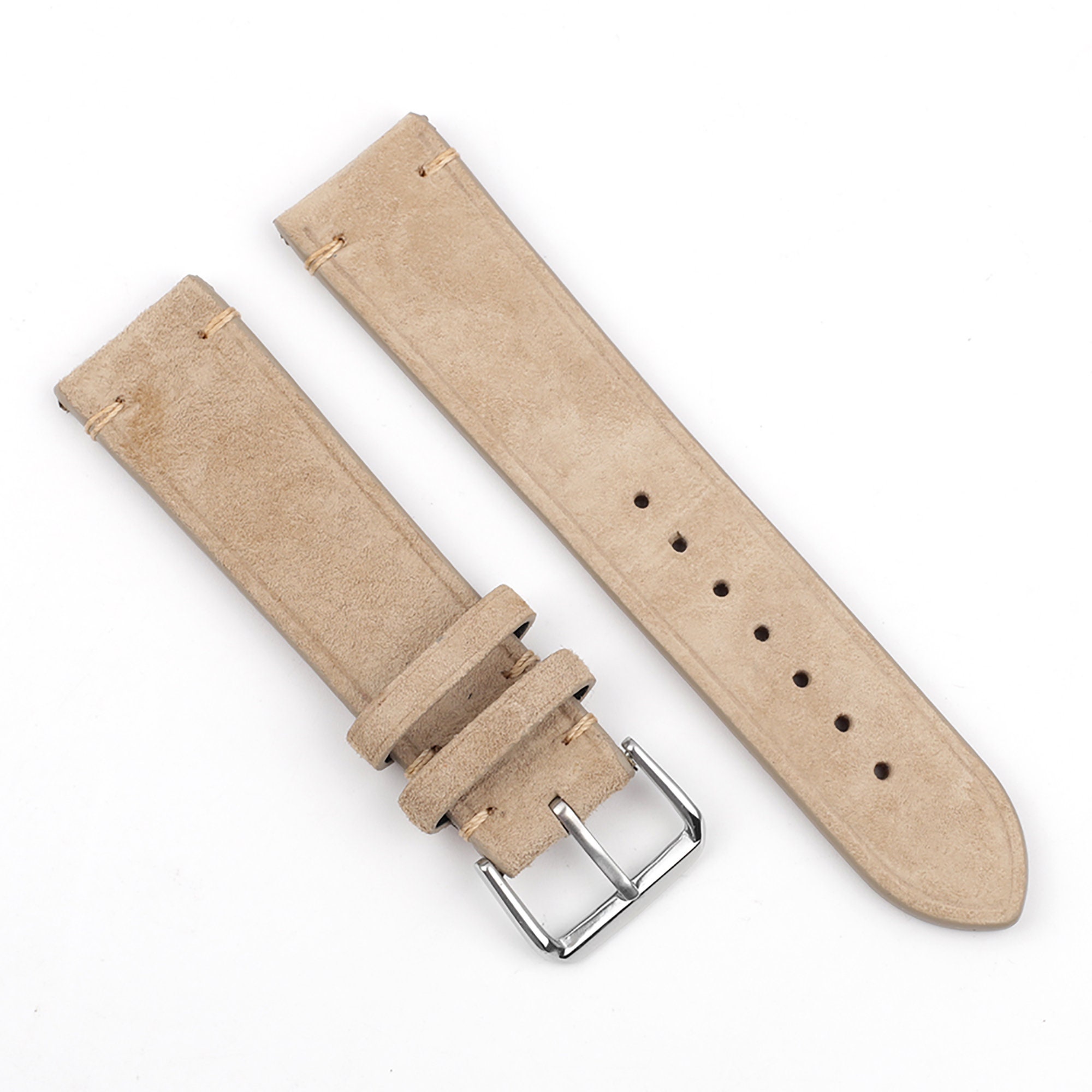 Shopping Online Wholesale Beige Leather Watch Strap MK2283_K0009468
