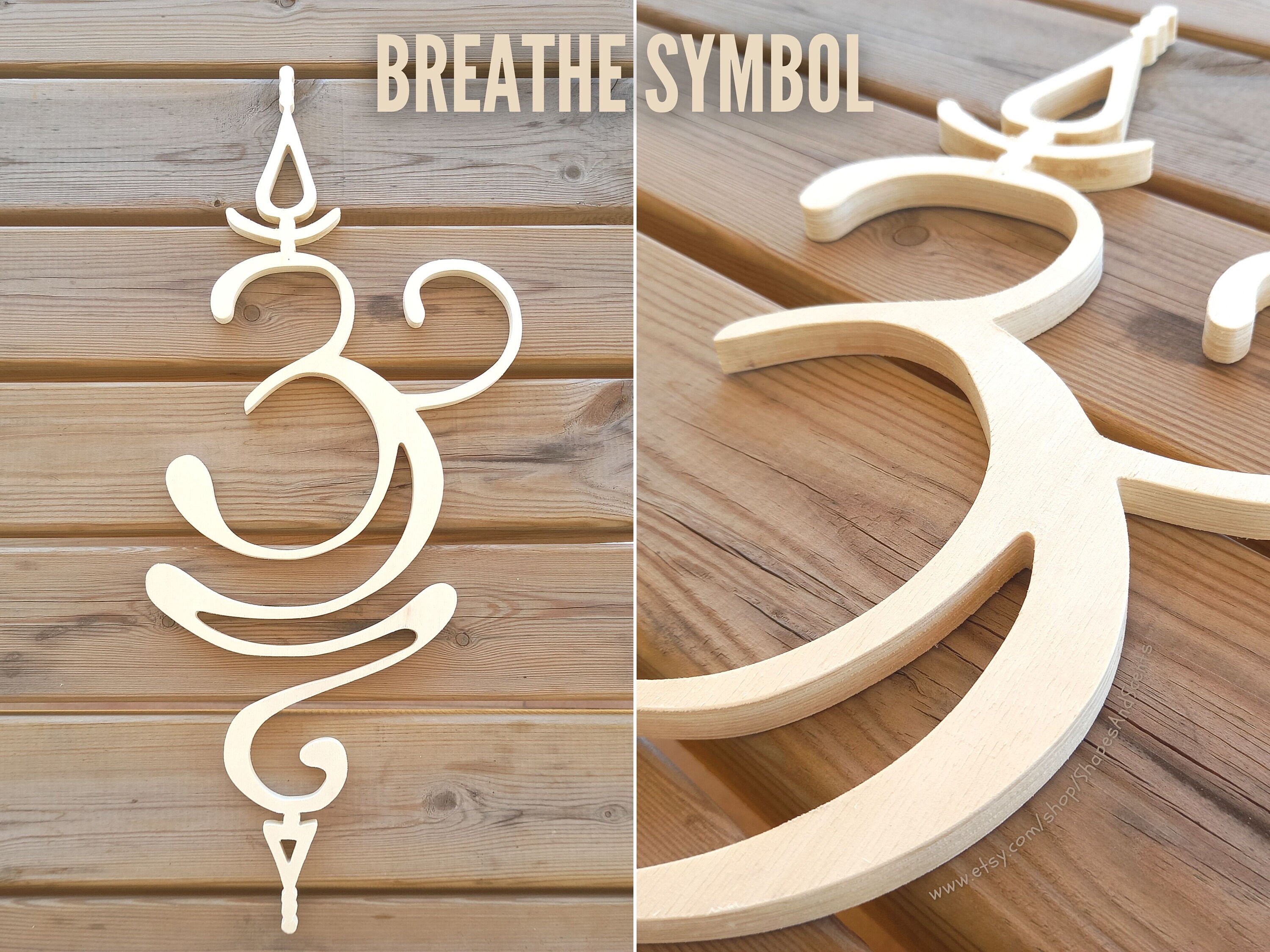 Breathe Sanskrit Symbol Wall Decor Eco-friendly Wall Art Home Decor ...