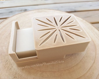 Eco-friendly Soap Dish and Box | 2 in 1 | For your zero waste Soap, Shampoo bar, Hair Conditioner or Deodorant | Square Box