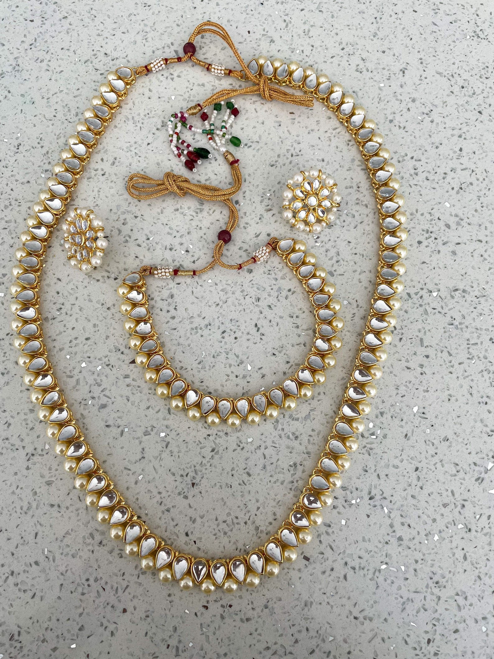 Rani haar kundan set 3 piece Etsy