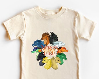 Wings Of Fire Youth Shirt, Bookish Shirt, Dragon Shirt, Wings Of Fire Kids Toddler Shirt, Birthday Gift, Unisex Clothing