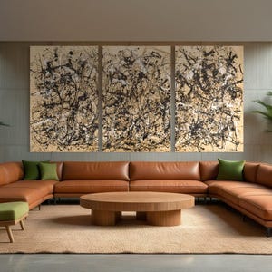 Autumn Rhythm Jackson Pollock Number 30 Extra large canvas print Abstract Expressionism wall art Modern abstract art Abstract canvas print