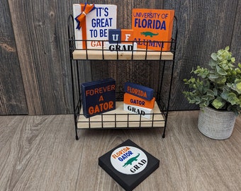 Florida Gators Tiered Tray Items | UF Decor | Gators | University of Florida Graduation | University of Florida Alumni | Florida Gator Grad