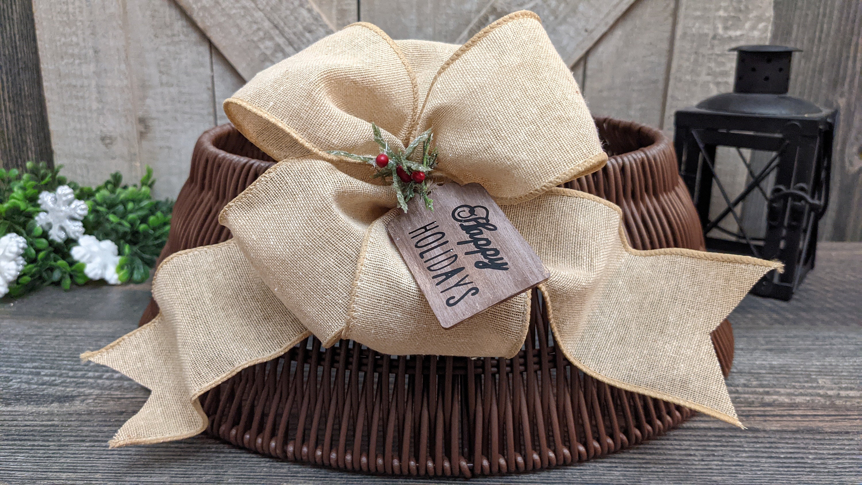 Wicker Christmas Tree Collar Etsy