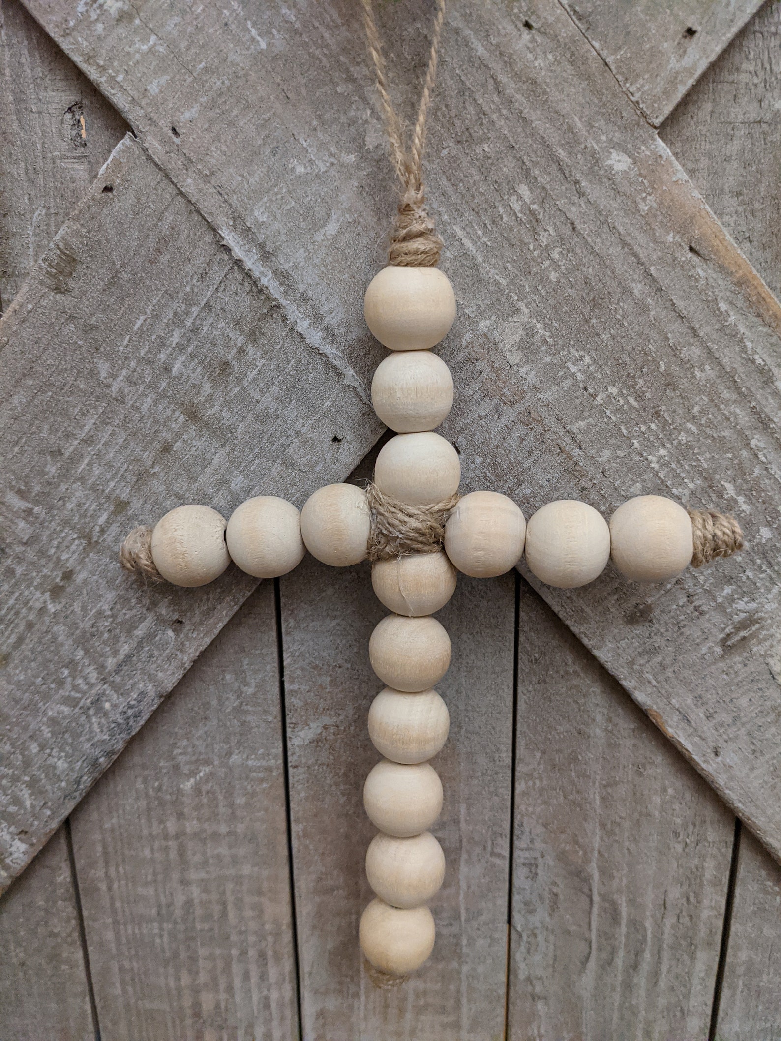 Wood Beaded Cross Easter Bowl Filler Primitive Dough Bowl Tier Etsy