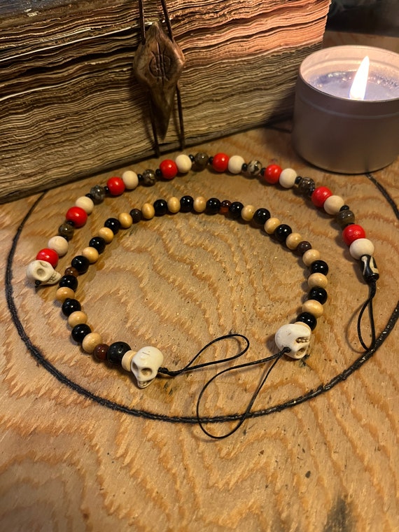 Lady of Death Rosaries / pagar rosary / prayer beads / gift for all / nordic witchcraft / volva tools