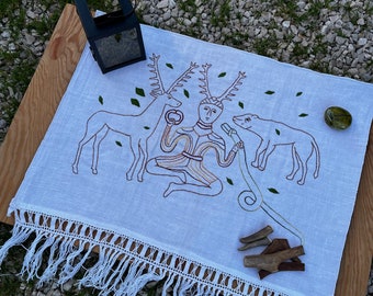 Lord of the Woods - Altar Cloth / cloth for outdoors / outdoors altar / terrace and garden