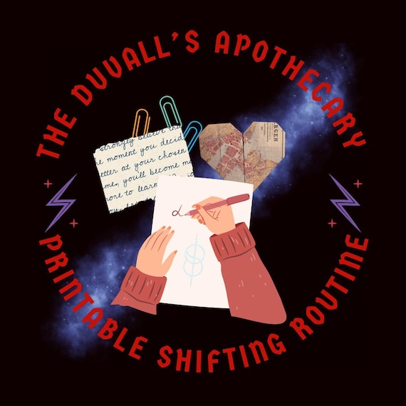 Shifting Routine printable page for your shifting diary or script