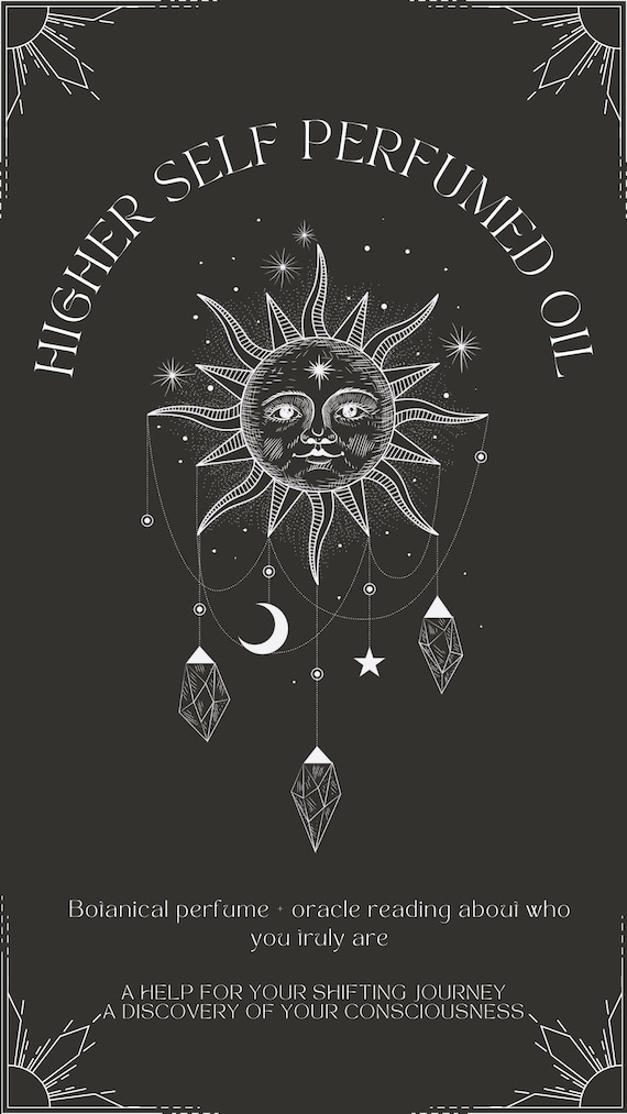 Higher Self Oil + tarot or oracle reading for shifting, spiritual awakening and meditation - botanical perfume oil