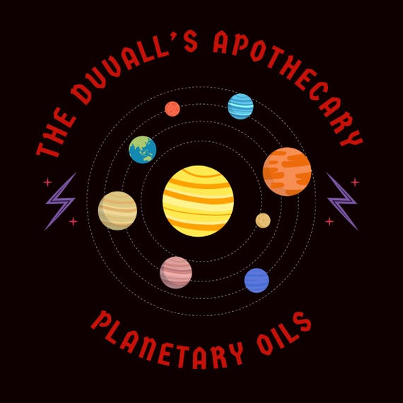 Botanical Perfumes Planetary oils - channeled oils respecting the different influences of the planets