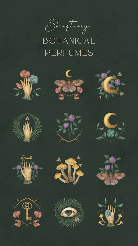 Shifting botanical perfume based on your s/o or cc grounding oil for connection to your drs
