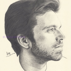 Sebastian Stan - Art Print