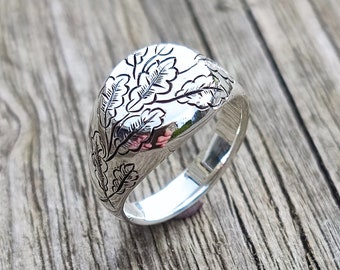 Sterling Silver Textured Scarf Ring