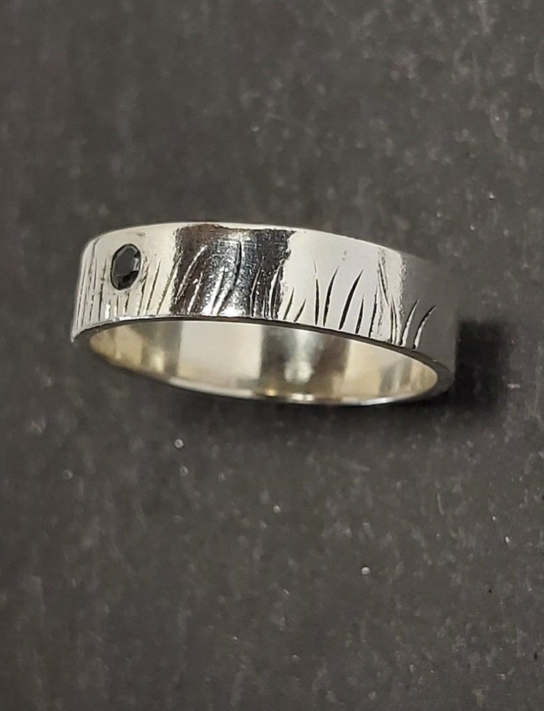 Meadow Grass Nature Ring Made in Scotland Sterling Silver Ring