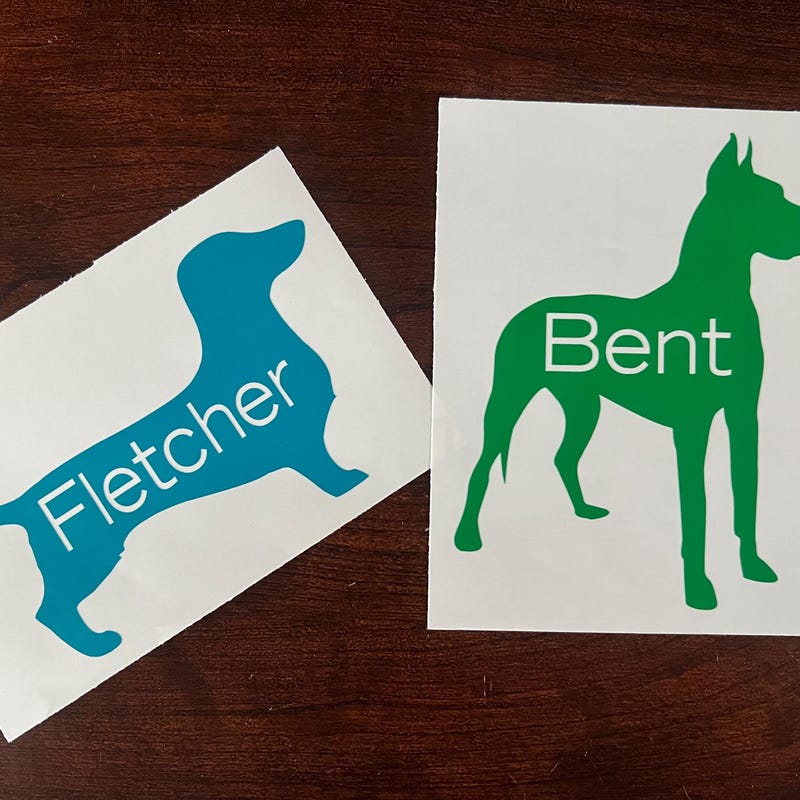 Customizable Dog Decal Etsy Customizable Dog Decal Etsy
