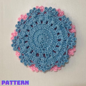 CROCHET PATTERN - Snowflake Coasters, Christmas Coaster, Christmas Decor, Winter Coaster, Holiday Coasters, Coaster Set, Housewarming Gift