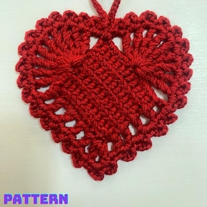 CROCHET PATTERN - Heart Crochet, Valentines Crochet, Valentines Day, Crochet Patterns, Pdf Pattern, Heart Coasters, Crochet Home Decor