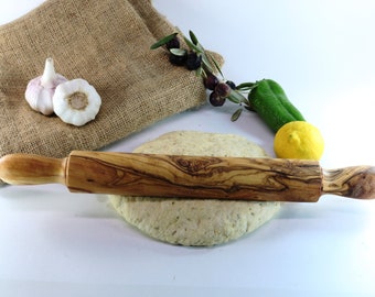 Olive wood rolling pin Bakery & Pastry pizza dough- Chefs best tool- unique gift- Christmas gift