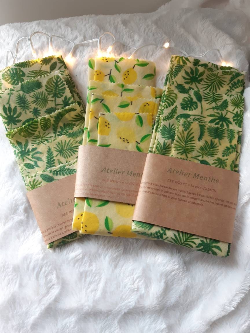 Bee Wraps à La Cire d'abeille