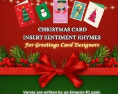 Christmas Card Verse Inserts: Festive Sentiments for Card Makers (Digital Download)