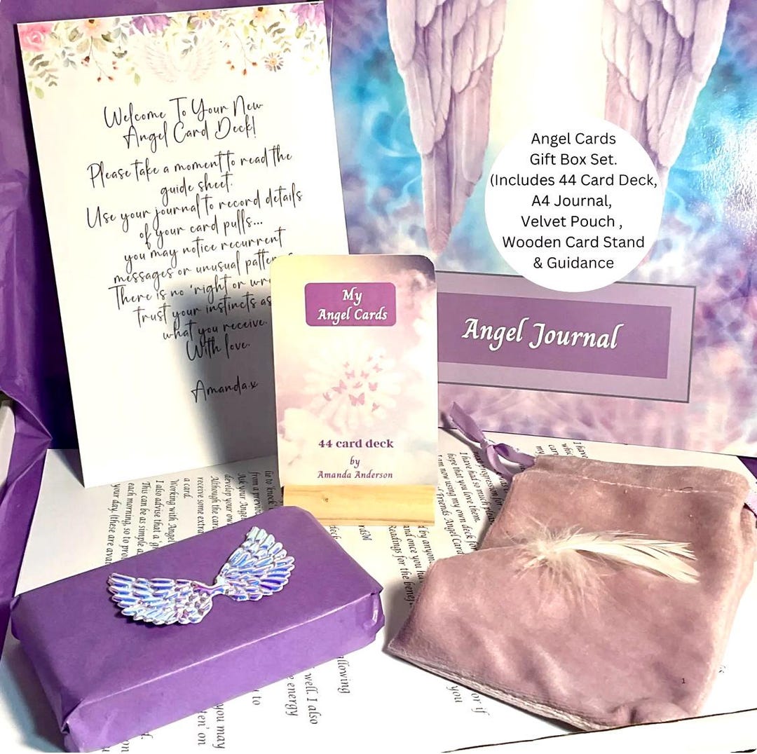 Angel Cards and Journal Gift Set, - Etsy UK