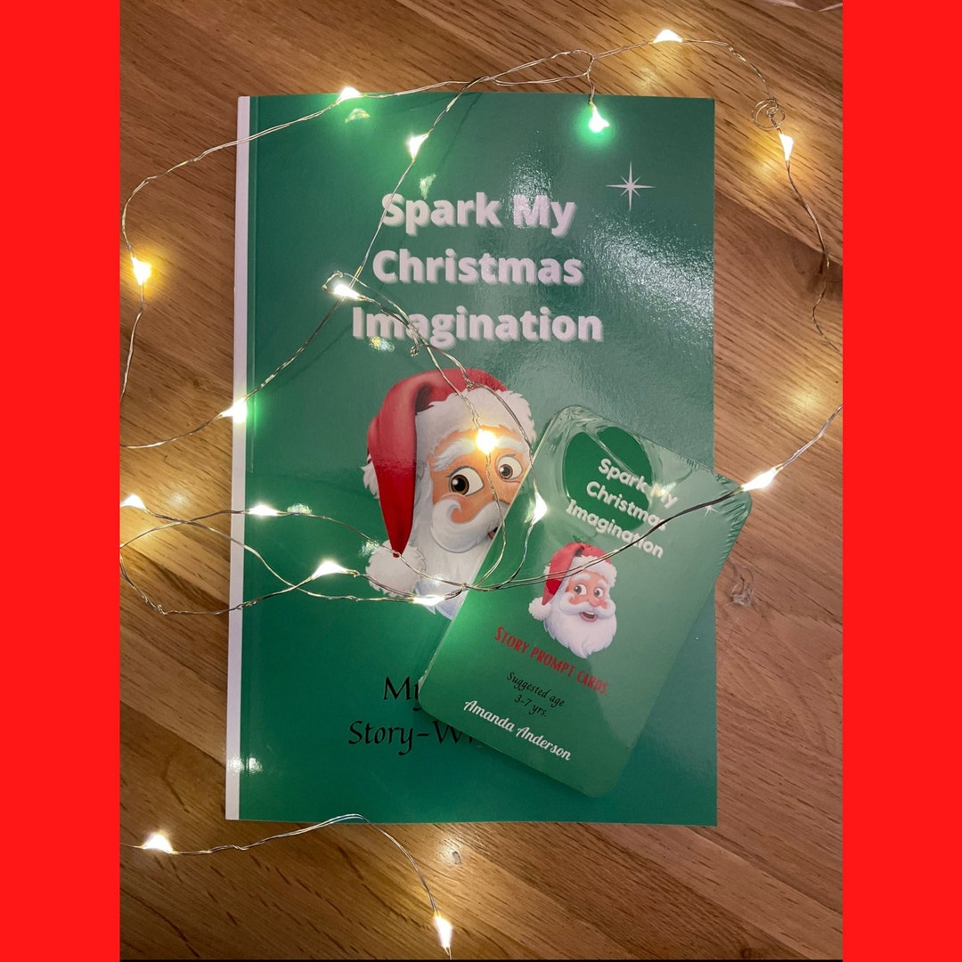 Christmas Story Writing Set, Prompt Cards and Journal, Santa Themed