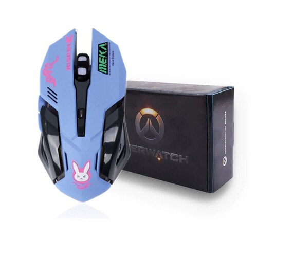 Overwatch Dva Wired Gaming Mouse Led Backlight Etsy Overwatch Dva Wired Gaming Mouse Led Backlight Etsy