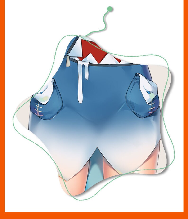 Hololive Vtuber Gawr Gura Kronii Dakimakura Body Pillow Etsy Finland