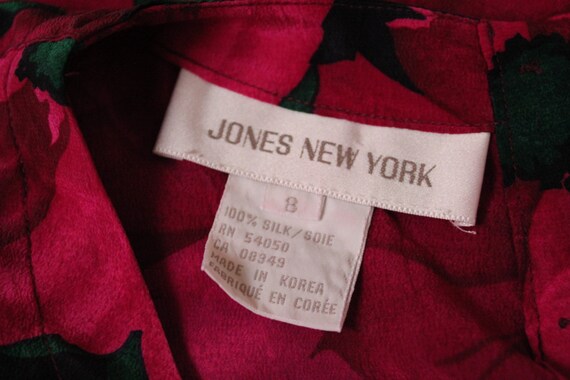 Vintage 1980s Jones New York Long Sleeve Floral P… - image 7