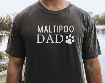 Maltipoo Dad Shirt, Maltipoo Dog Dad Crew Neck Tee, Maltipoo Dad Shirt, Maltipoo Owner Shirt, Dog Dad