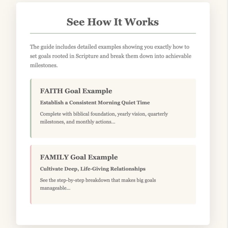 Christian Goal Setting Guide for Women Faith Based Workbook Biblical ...
