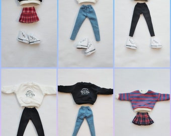 Ubranka dla lalki Blythe 30 cm komplety ubranek dla Blythe z butami
