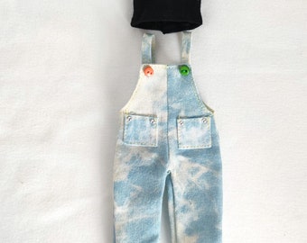 Blythe clothing set denim jumpsuit for dolls 30 cm BJD