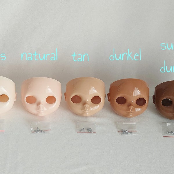 Gesicht Frontblenden für Blythe Puppen Platte für Custom Carving