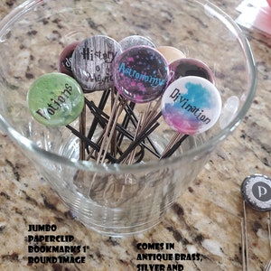 Custom Planner Clips or Bookmarks Jumbo Paperclips