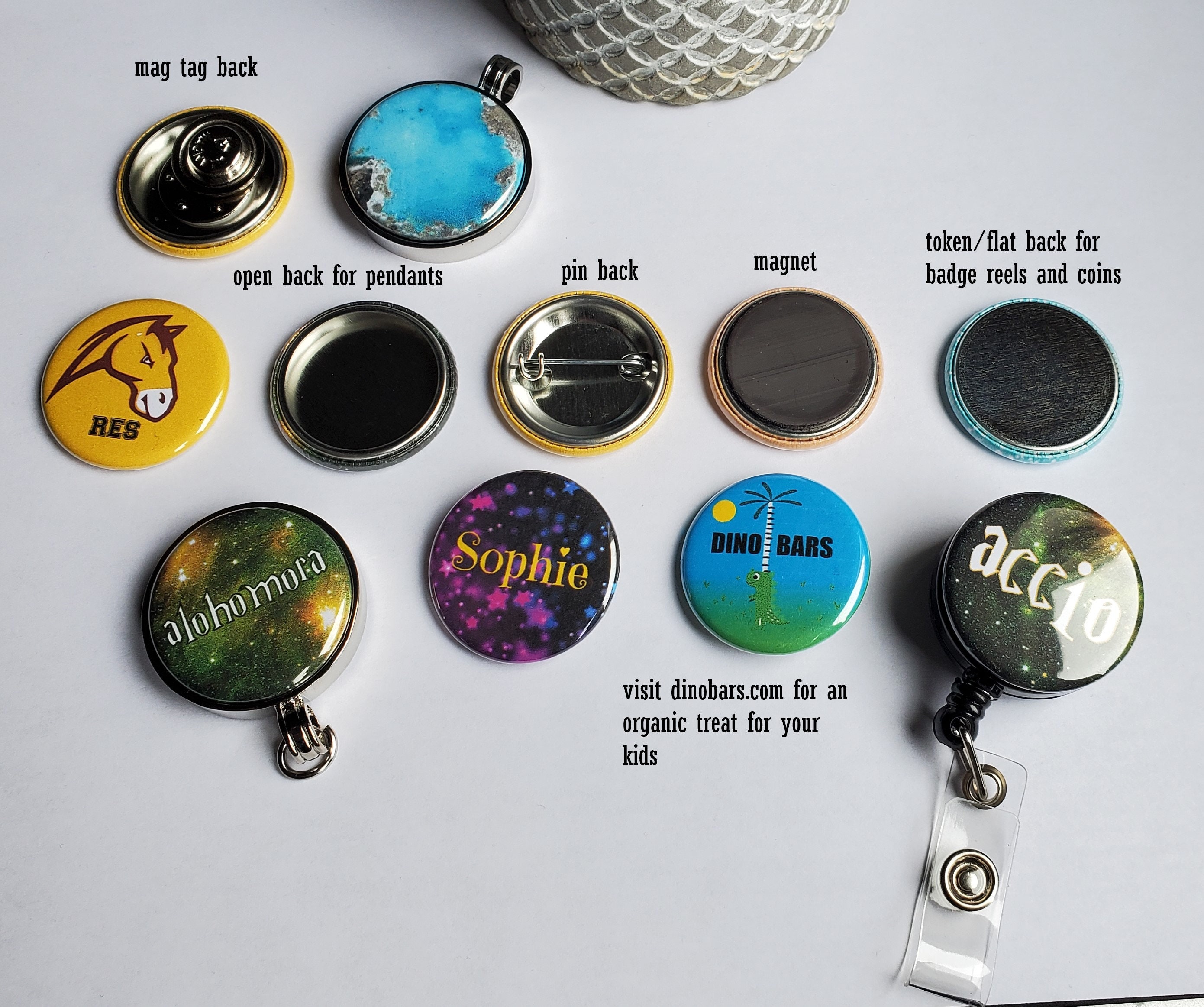 Badge Reel Buttons 