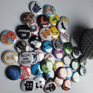 Custom 1&quot; Buttons, Badges, Pins, Magnets, Jewelry, Key Rings, and More!