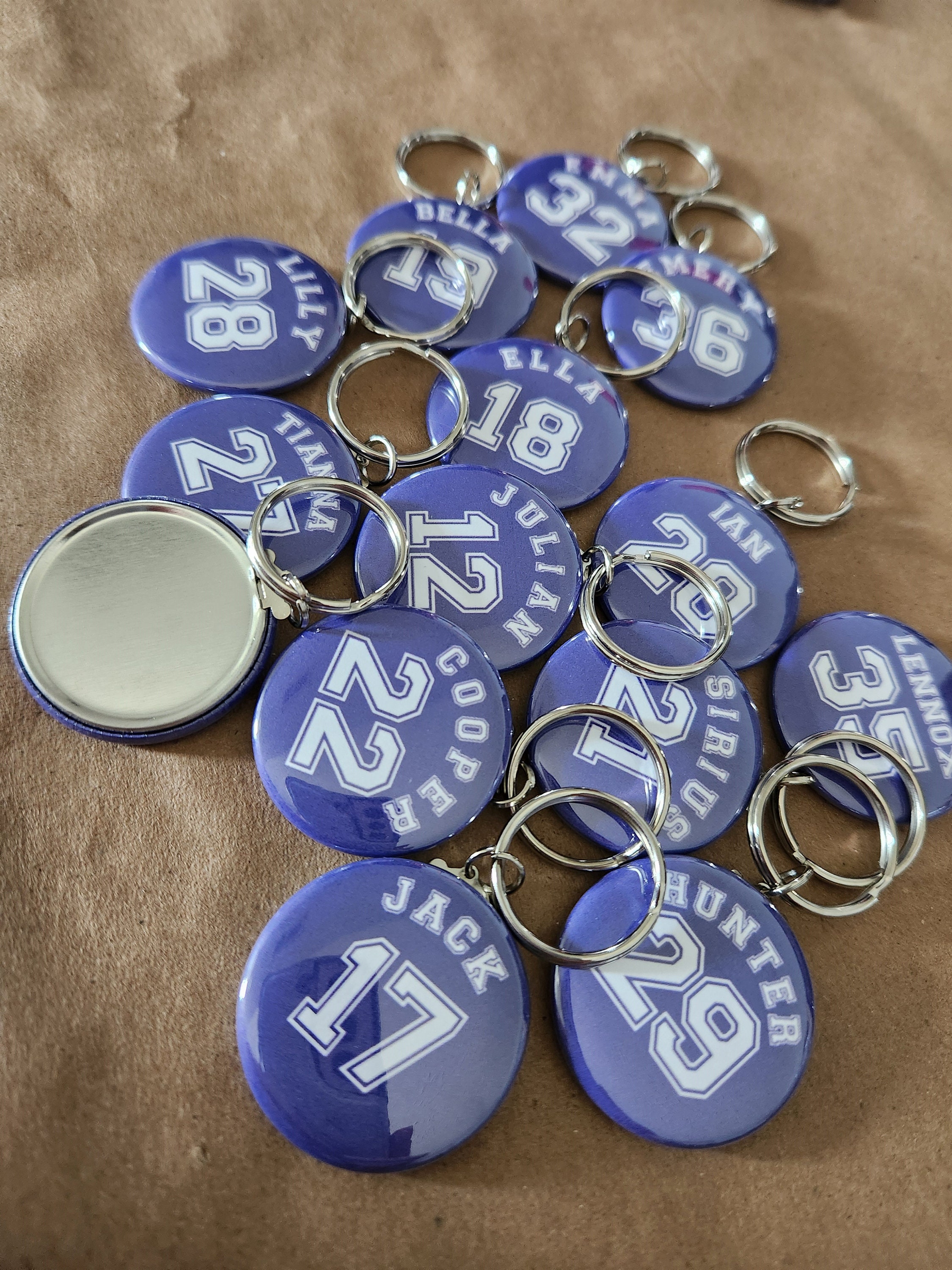 Custom Key Rings in 3 Sizes - Etsy