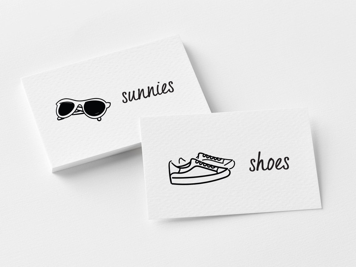 Printable Dresser Drawer Labels for Kids Clothing and Etsy
