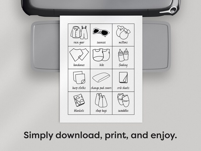 Printable Nursery Dresser Drawer Labels for Baby Clothing and Etsy