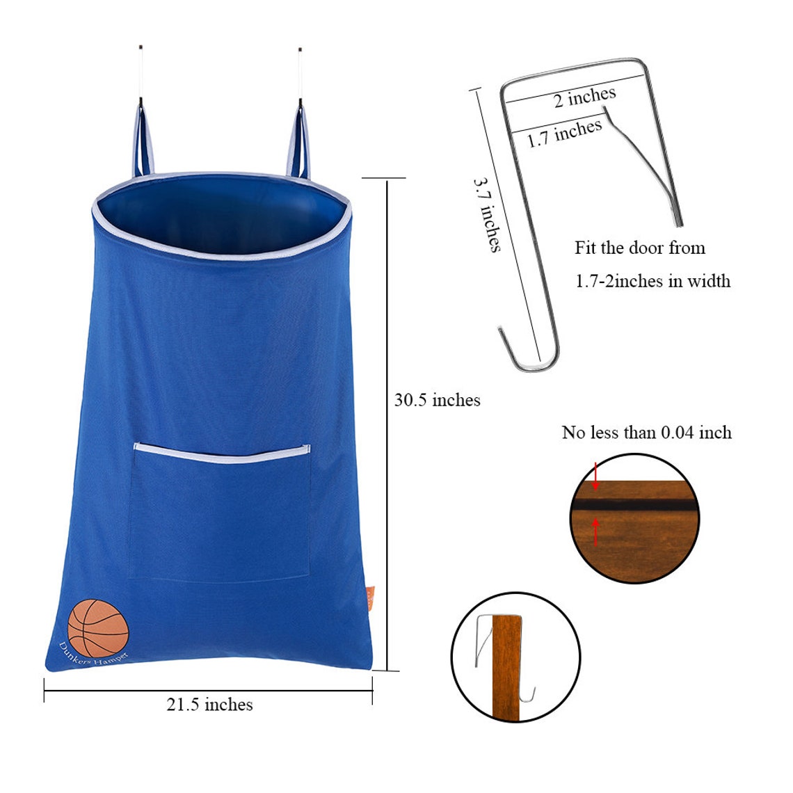 Kids Laundry hamper Basketball Hamper Over The Door Hanging Etsy