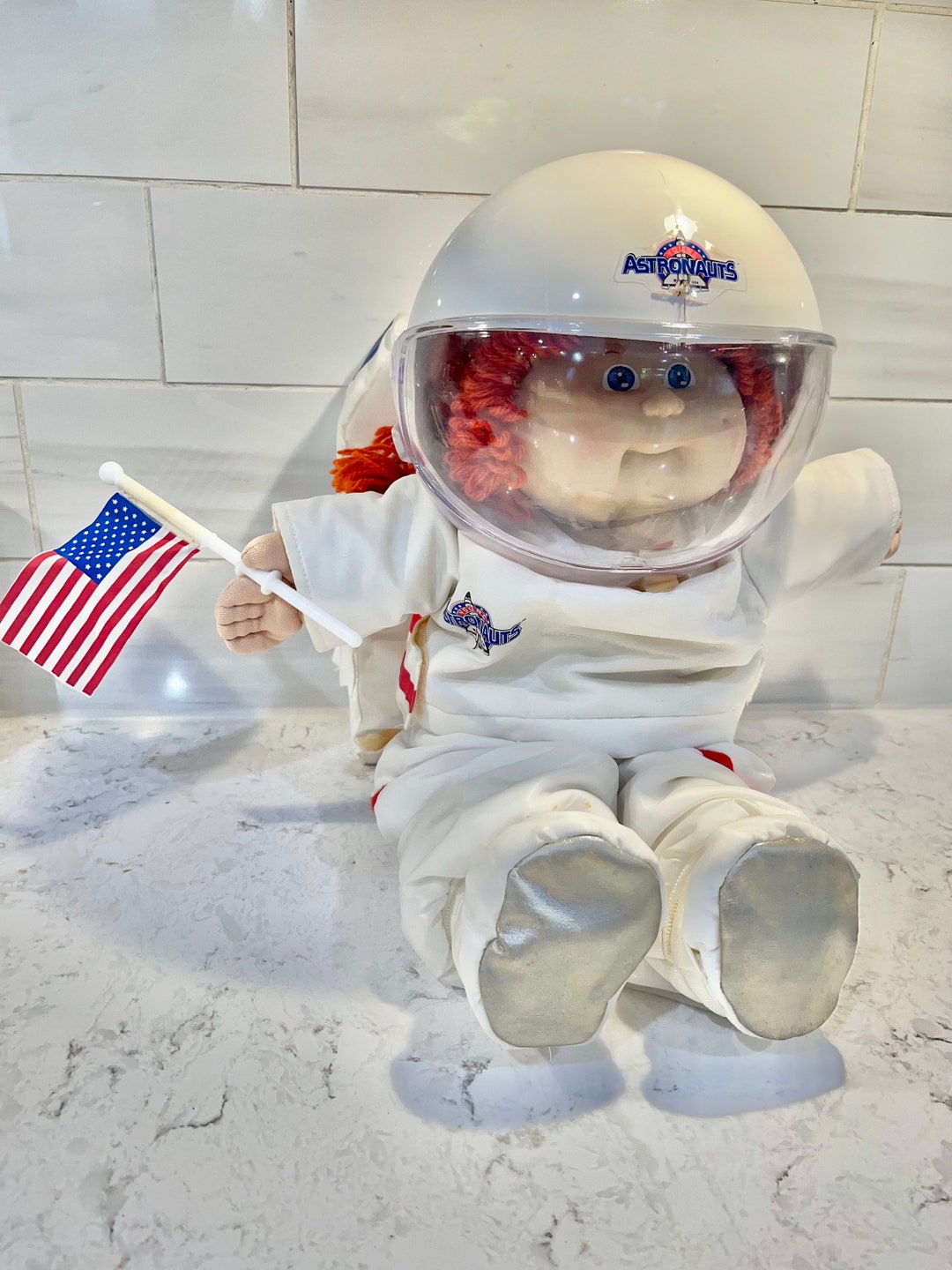 1980s Vintage Cabbage Patch Kids Astronaut Doll, Coleco, 1986 Cabbage