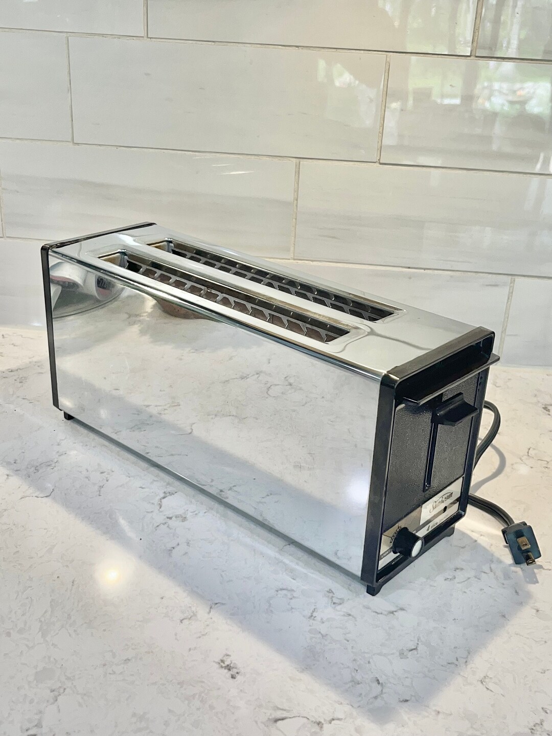 Vintage Sunbeam Toaster Four Slices 2 Long Slots Chrome Etsy