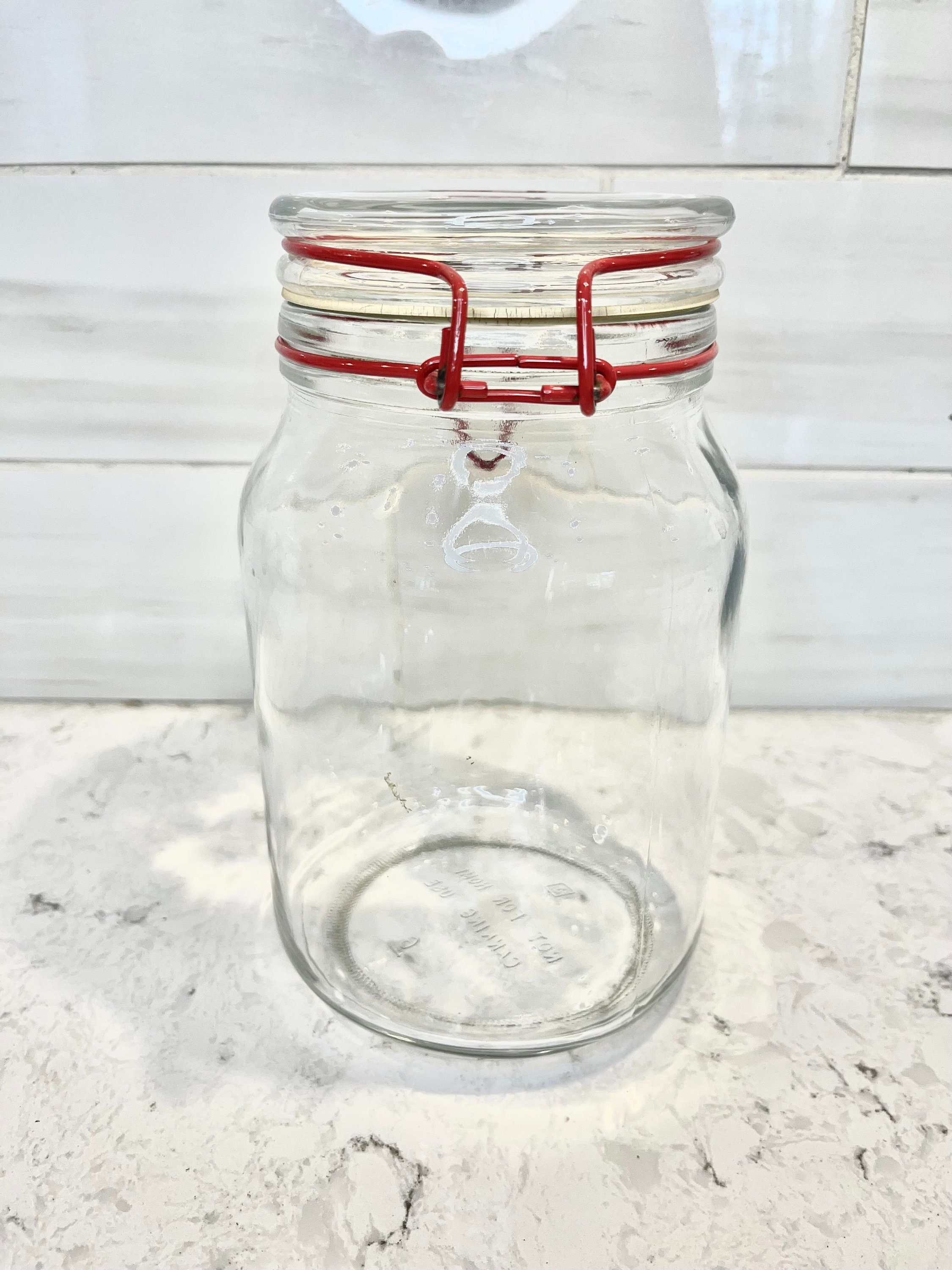 Glass Jars With Hinged Lid - Etsy